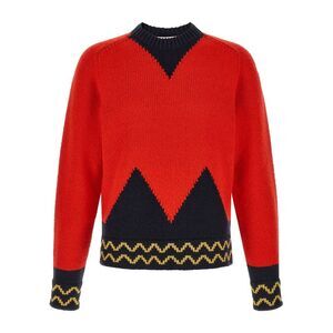 Marni Men Geometric Intarsia Sweater